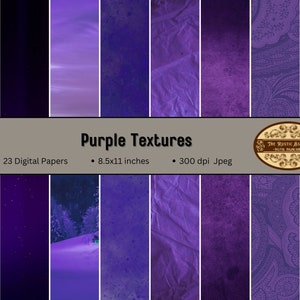 8.5x11 Purple Pattern Digital Background Scrapbooking Papers,  Textures, Grunge, Stripes, Distressed, Lavender