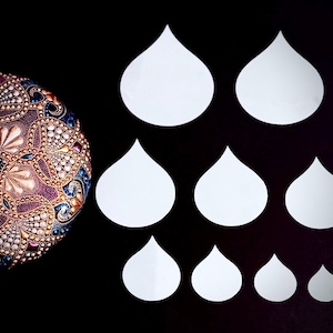 set #C1 wide-9 sizes, Stencil Design Tools for Creating Beautiful Mandala Patterns, Perfect for All Skill Levels, Great Gift for Beginners