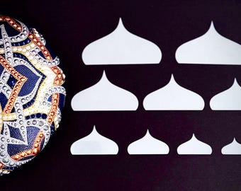 Set #A6 short-9 sizes, Stencil Design Tools for Creating Beautiful Mandala Patterns, Perfect for All Skill Levels, Great gift for Beginners