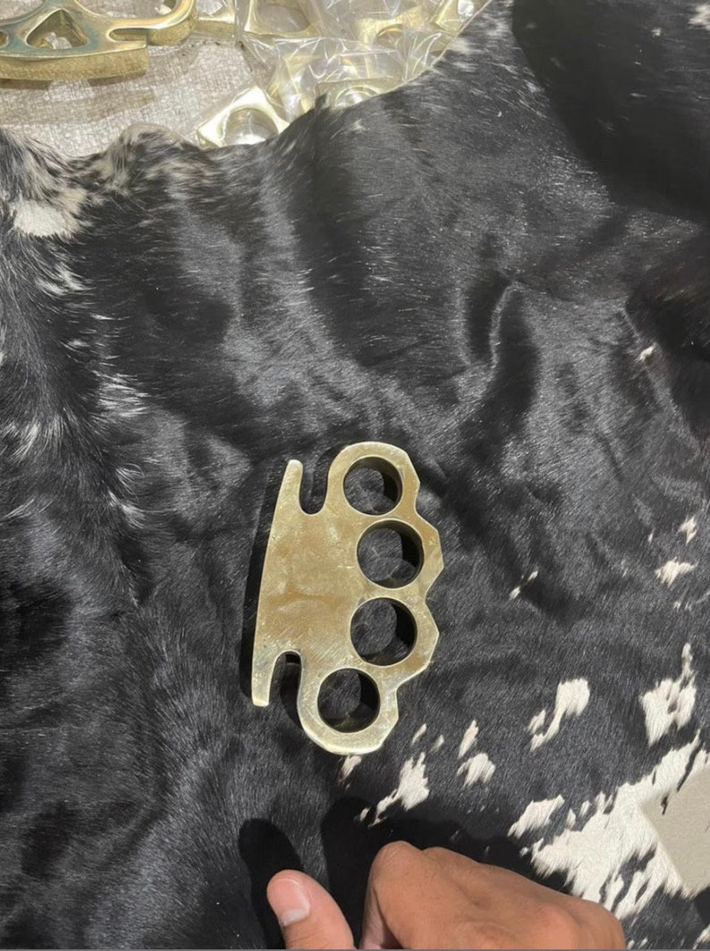 Handmade Brass Knuckle Bowie Knife Handmade Knuckles Etsy