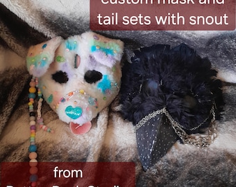 Custom Animal Masks and Tails with snout