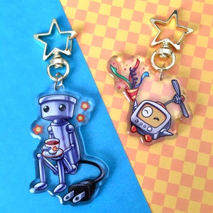 Chibi Robo 2.5 Inch, Telly 2 Inch Acrylic Epoxy Charm