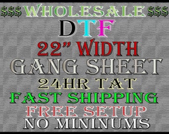 DTF Transfers, DTF Prints, Custom Dtf Transfers Ready For Press,Full Color Bulk Wholesale DTF Print For T-Shirt Heat Transfer,Dtf Gang Sheet