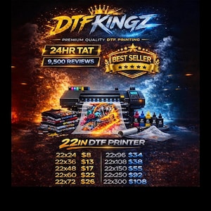 Custom DTF GangSheets, Dtf transfers Ready for Press, DTF Transfers, High Quality, Wholesale Prices,