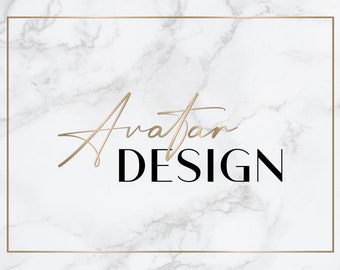 2 Design Avatar Corrispondenti, Immagine del Profilo dei Social Media - Componente Aggiuntivo per il Branding del Logo