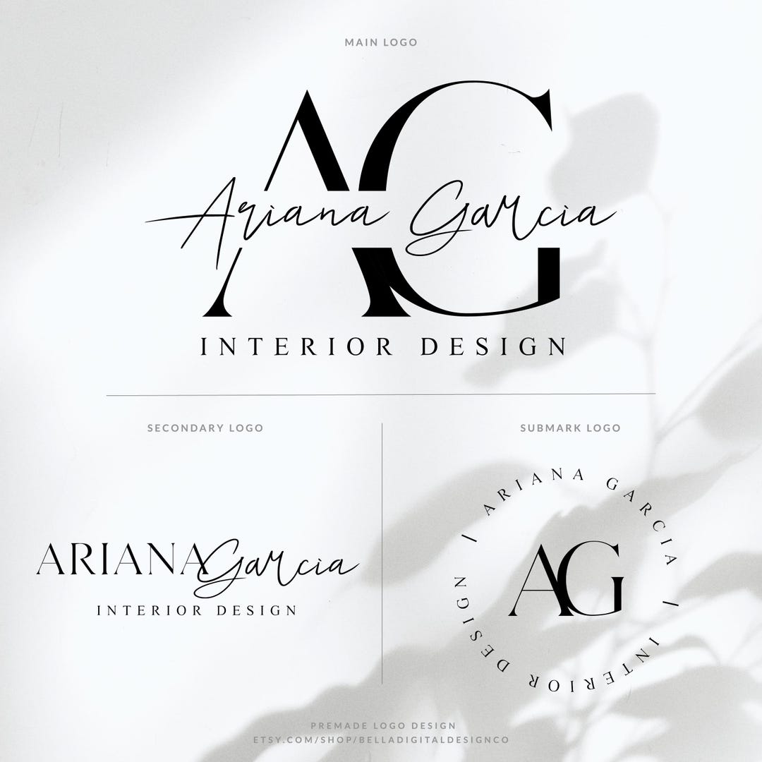 Minimalist Interior Design Logo, Photography Logo, Signature Logo ...