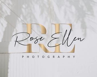 Design del logo fotografico minimalista, logo fotografico moderno, logo esclusivo, pacchetto di branding fotografico (design digitale predefinito)