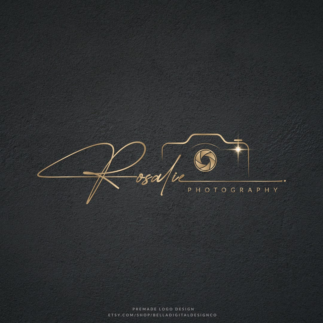 Minimalist Camera Photography Logo, Modern Photography Logo With Camera ...
