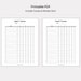 Vertical Weekly Habit Tracker Bundle Habit Tracker Printable Goal ...