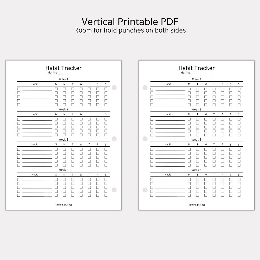 Weekly Habit Tracker Bundle | Habit Tracker Printable | Daily Routine ...