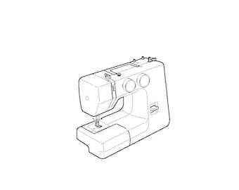 Elna Sew Zebra Sewing Machine Instruction Manual - 48 Pages