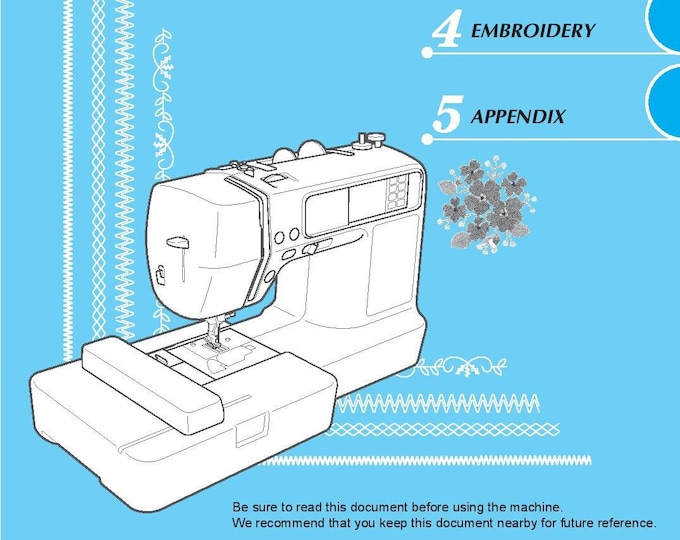 Brother Innov-is NV950D Sewing Machine Instruction Manual - User Manual - Complete User Guide