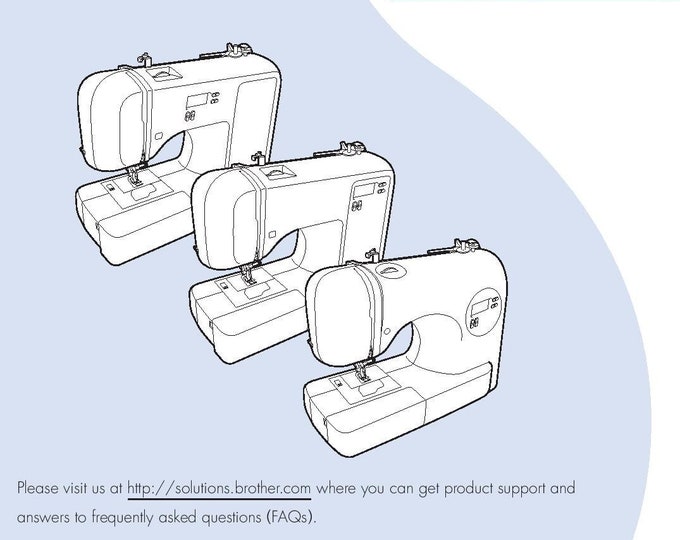Brother HS2500 Sewing Machine Instruction Manual - User Manual - Complete User Guide