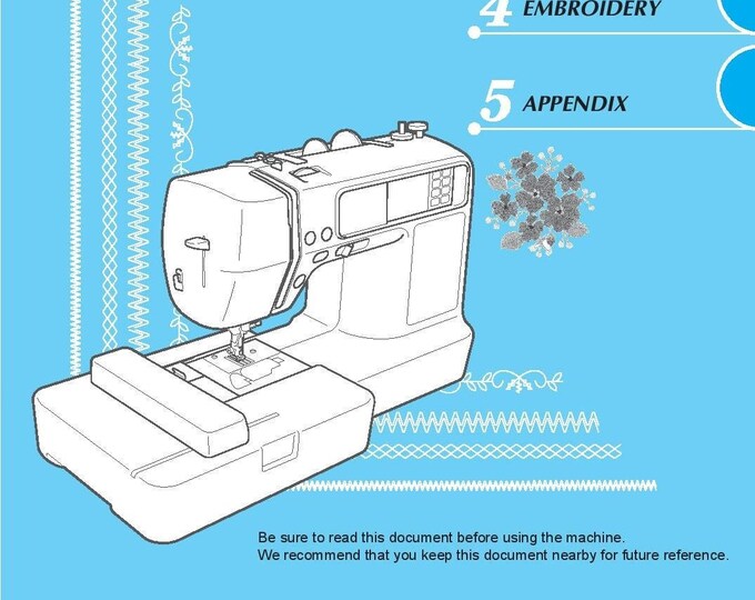 Brother Innov-is NV990D Sewing Machine Instruction Manual - User Manual - Complete User Guide