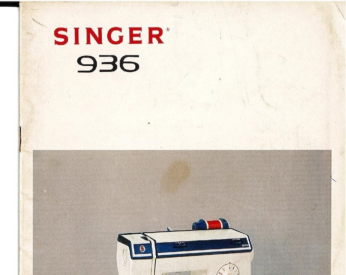 Singer 936 Sewing Machine Instruction Manual - User Manual - Complete User Guide - English