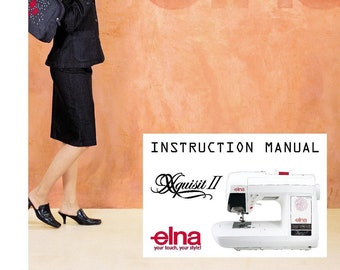 Elna Xquisit II Sewing Machine Instruction Manual - 163 Pages