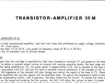 NSM - 35-M - Amplifier - Service Manual - Schematic - English