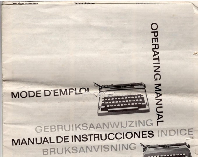 Remington 1040 Typewriter Instruction Manual - User Manual - Complete User Guide