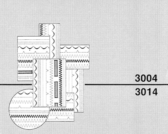 Singer 3000 - 3014 Sewing Machine Instruction Manual - User Manual - Complete User Guide - English - French - Spanish