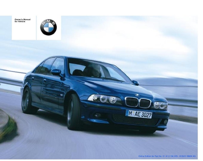 BMW M5 E39  1998-2003 Owners Manual - English