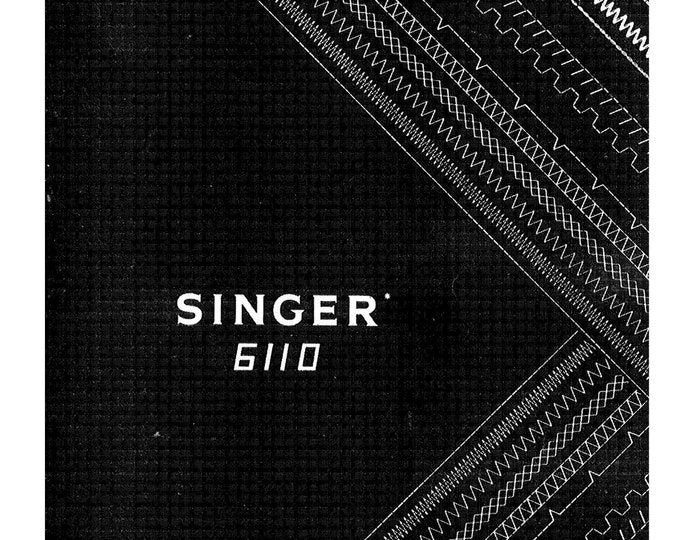 Singer 6110 Sewing Machine Instruction Manual - User Manual - Complete User Guide - English