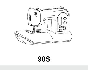 Singer 90S Sewing Machine Instruction Manual: User Guide (PDF)