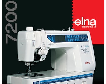 Manual de instruções da máquina de costura Elna 7200 - 91 páginas