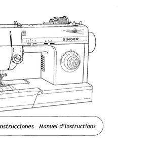 Singer 2517 Sewing Machine Instruction Manual - User Manual - Complete User Guide - English - French - Spanish