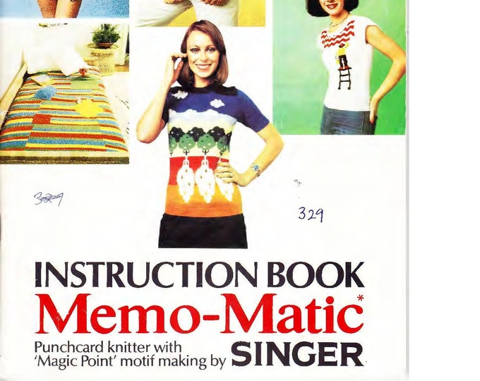 Singer 327 - 329 Memo-Matic Knitting Machine Instruction Manual - User Manual - Complete User Guide - English