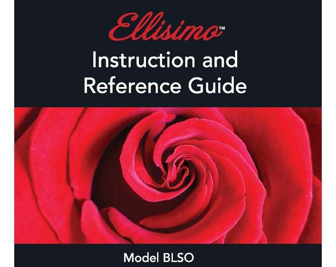 Baby Lock Ellisimo BLSO Sewing Machine Instruction Manual - User Manual - Complete User Guide
