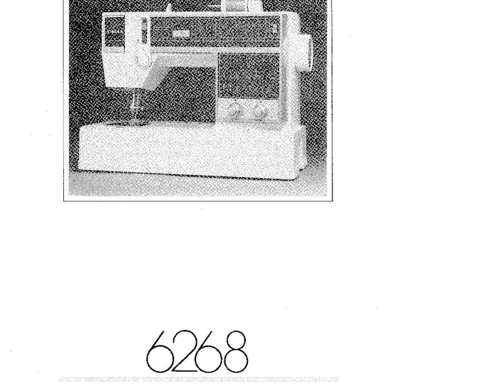 Singer 6268 Sewing Machine Instruction Manual - User Manual - Complete User Guide - English