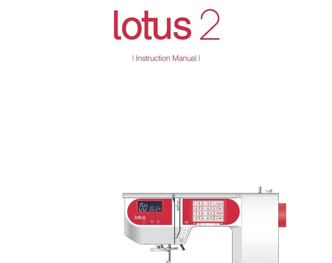 Elna Lotus 2 Sewing Machine Instruction Manual - User Manual - Complete User Guide