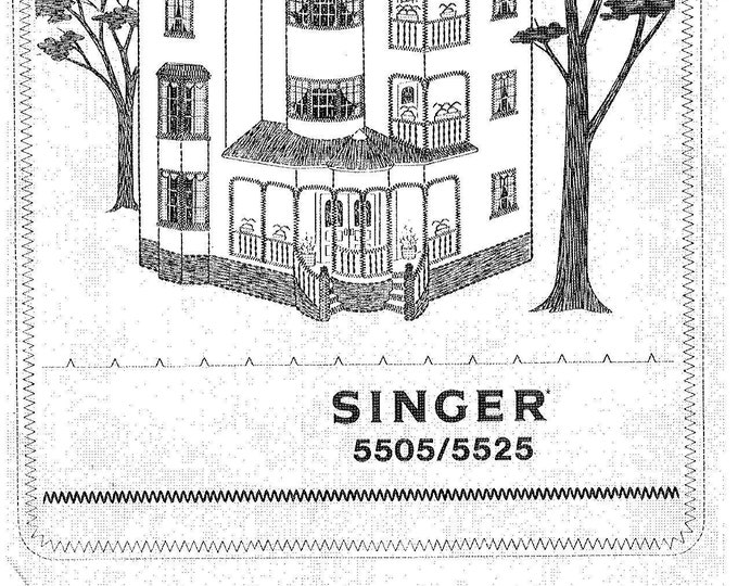 Singer 5505 - 5525 Machine Instruction Manual - User Manual - Complete User Guide - English - French - Spanish
