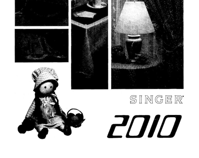 Singer 2010 Touch Tronic Sewing Machine Instruction Manual - User Manual - Complete User Guide - English - French - Spanish