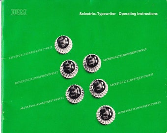 IBM Selectric Typewriter Instruction Manual - User Manual - Complete User Guide