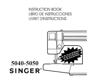 Singer 5040-5050 Sewing Machine Instruction Manual (PDF)