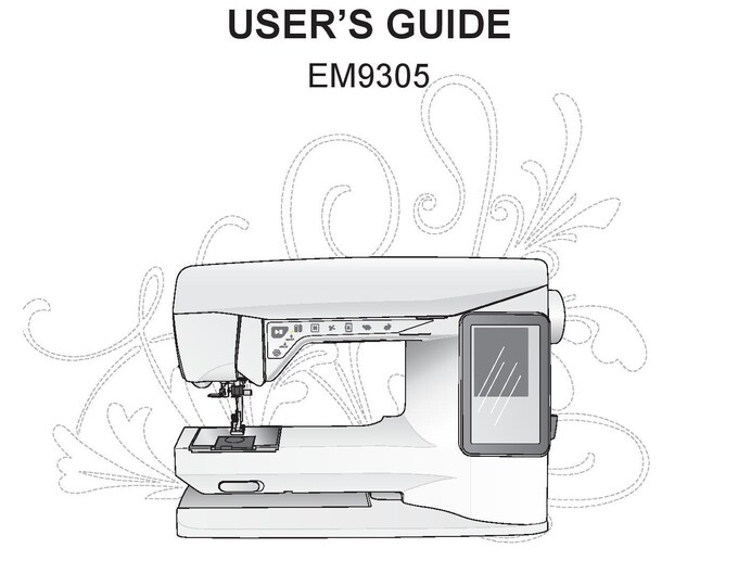 Singer EM9305 Sewing Machine Instruction Manual - User Manual - Complete User Guide - English
