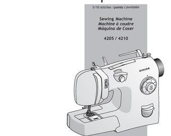 Singer Inspiration 4210 4205 Sewing Machine Instruction Manual (PDF)