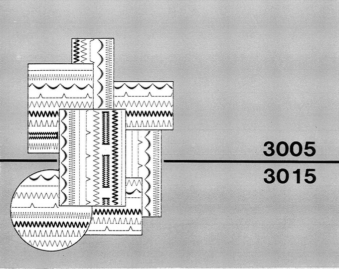 Singer 3015 - 3005 Sewing Machine Instruction Manual - User Manual - Complete User Guide - English - French - Spanish