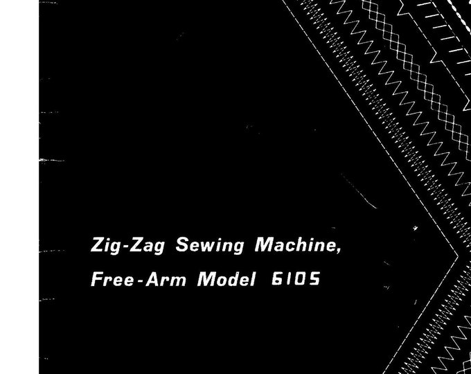 Singer 6105 Sewing Machine Instruction Manual - User Manual - Complete User Guide - English