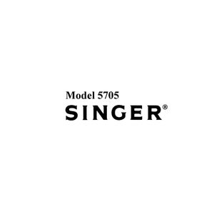 Manual de instrucciones de la máquina de coser Singer 5705 - Manual del usuario - Guía completa del usuario - Inglés - Francés - Español