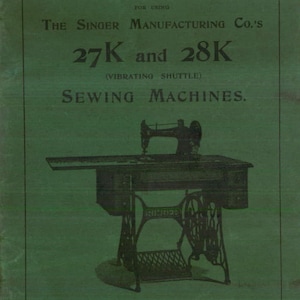 Singer 27K - 28K Sewing Machine Instruction Manual - User Manual - Complete User Guide - English