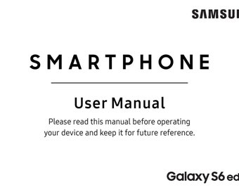 Samsung Galaxy S6 Edge G925A - Owners Manual - User Manual - Instruction Manual - English