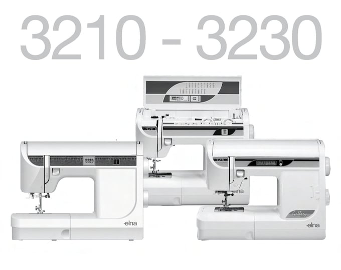 Elna 3210 - 3230 Sewing Machine Instruction Manual - User Manual - Complete User Guide