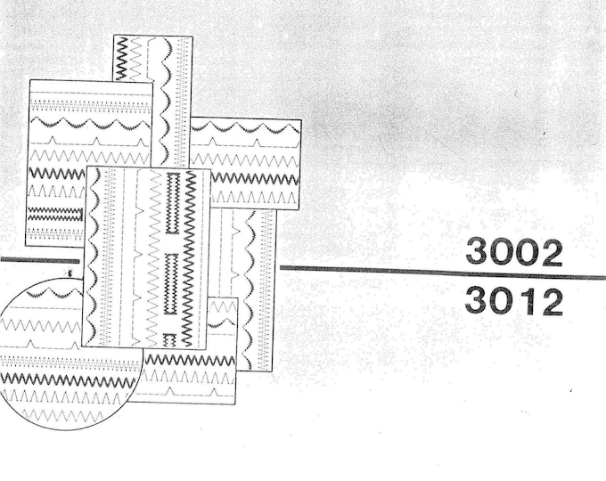 Singer 3002 - 3012 Sewing Machine Instruction Manual - User Manual - Complete User Guide - English - French - Spanish