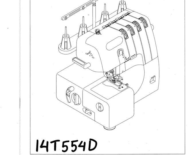 Singer 14T554D - 14T554S Overlock Instruction Manual - User Manual - English