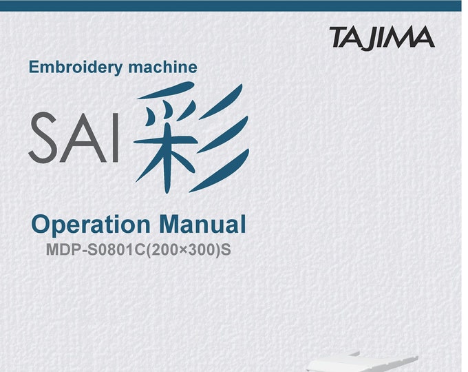 Juki Tajima-Sai Sewing Machine Instruction Manual - User Manual - Complete User Guide