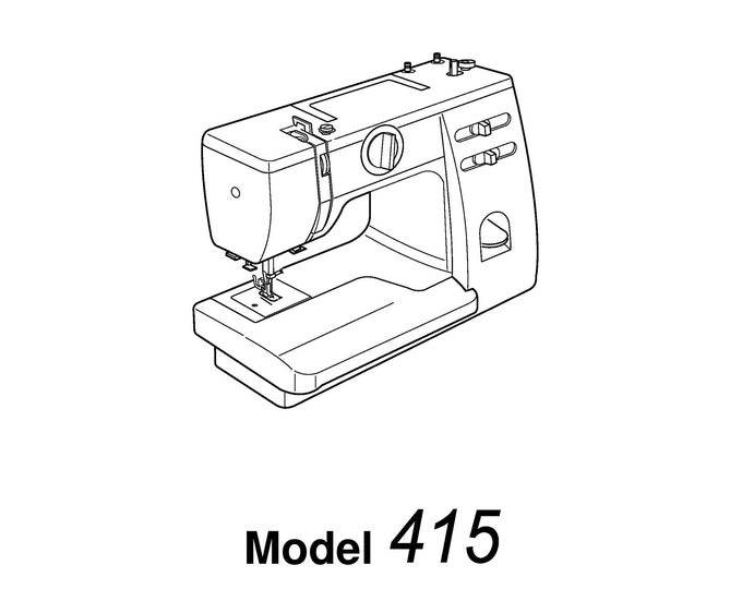 Janome 415 Sewing Machine Instruction Manual - User Manual - Complete User Guide - English