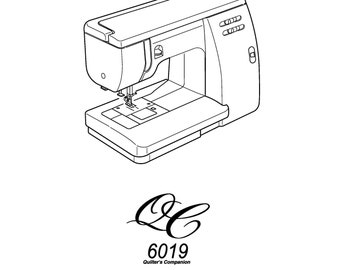 Janome 6019 Quilters Companion Sewing Machine Instruction Manual - User Manual - Complete User Guide