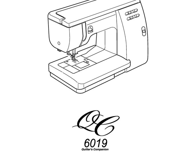 Janome 6019 Quilters Companion Sewing Machine Instruction Manual - User Manual - Complete User Guide